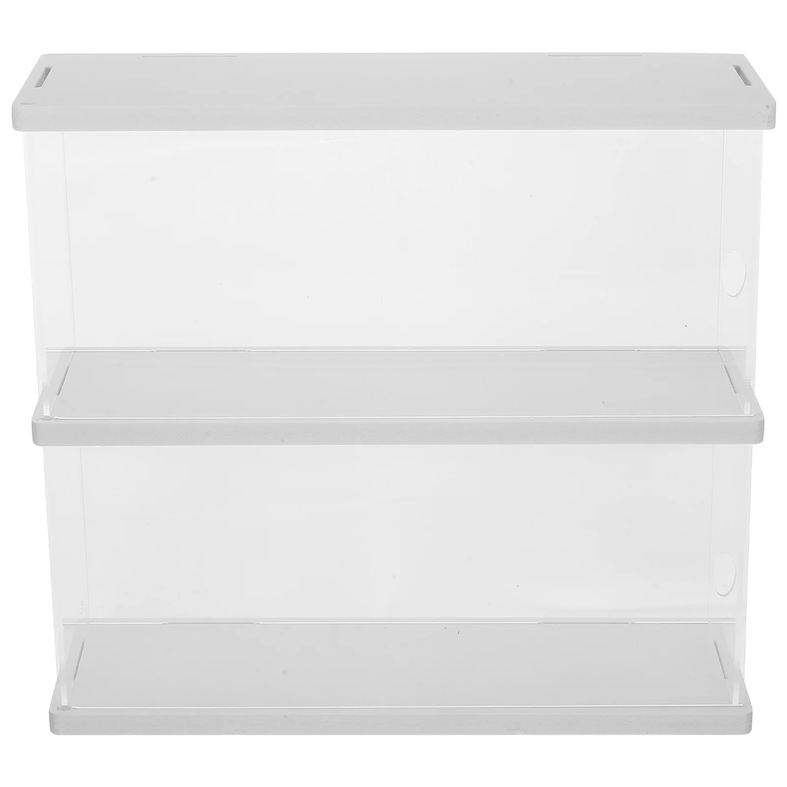 

Display Case Action Figure Model Box Statue Clear Container White Storage