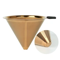 reusable stainless steel coffee filter double layer mesh basket brewing coffee tools portable coffee filter accessories