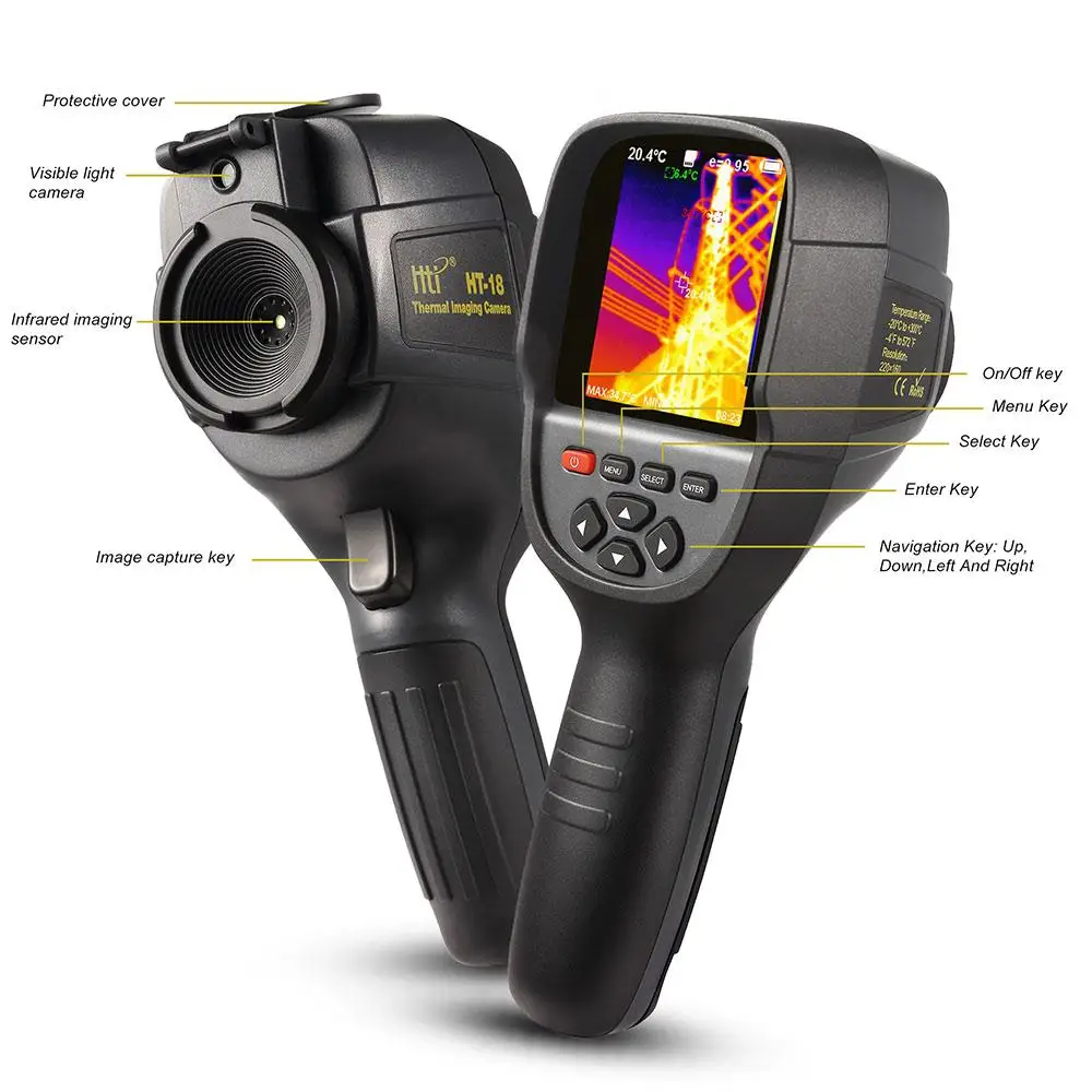 

In Stock High Resolution 320*240 Ht-19 Infrared Thermal Oem Thermographic Camera Infrared Thermal Imaging Camera with Analysis