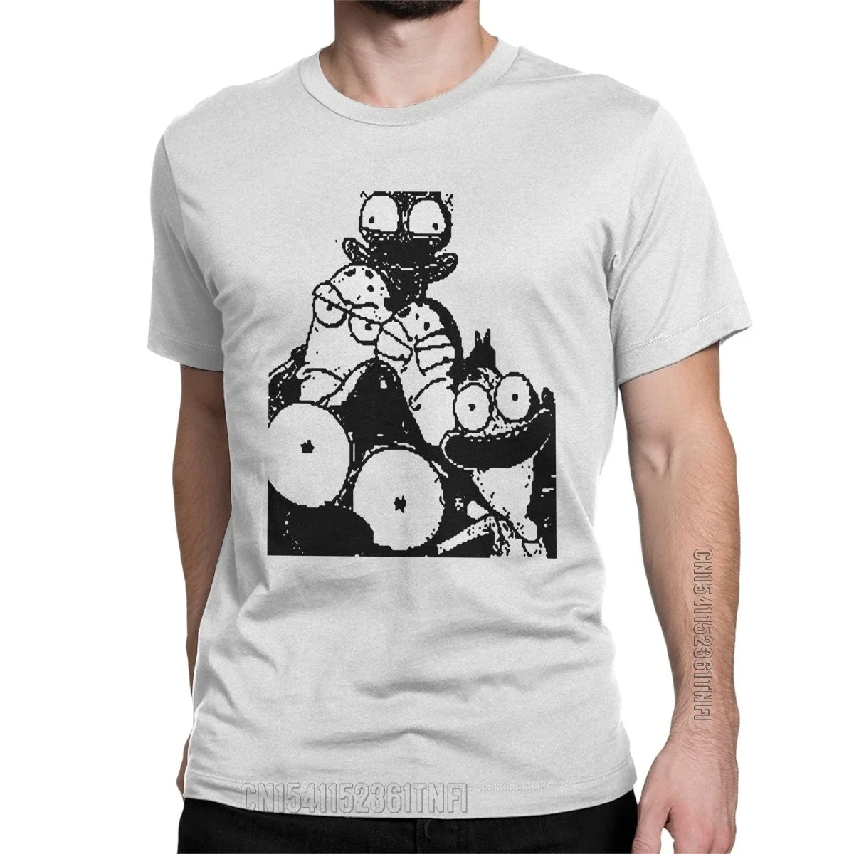 Футболка Solar Opposites Terry Korvo для мужчин хлопковые креативные футболки с круглым