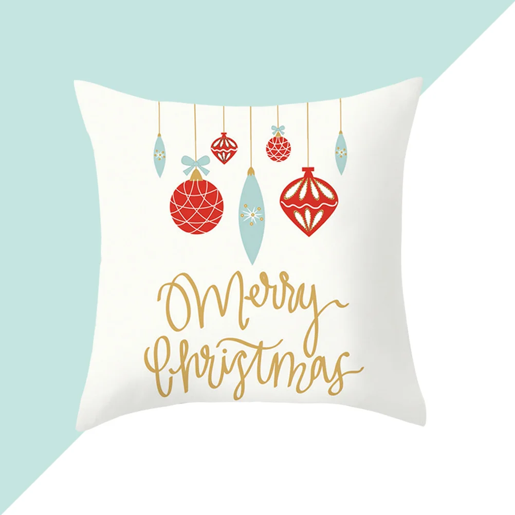 

Pillow Pillowcase Cover Throw Case Square Covers Home Room Sofa Cushion Christmas Livingfestivall Winter Decoration Car Linen