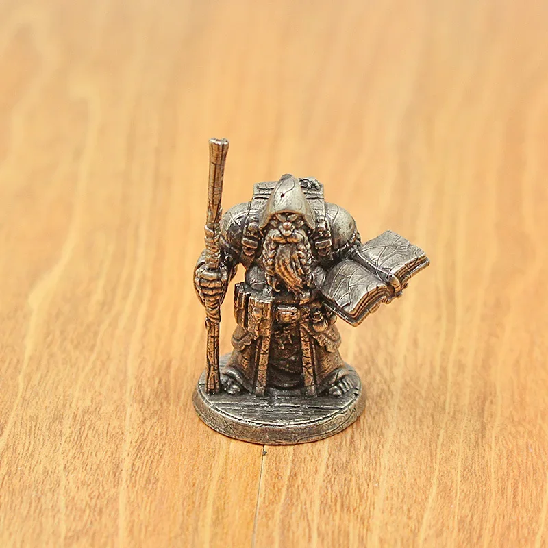 Латунная Ретро карлик-маж модель солдата ручная игрушка настольная игра