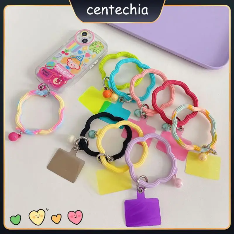 

9cm Cell Phone Hanging Cord Strap Nti-loss Non-deformation Universal Hanging Ring Portable Anti-fall For Mobile Phones Silicone