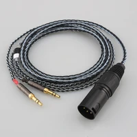 8 core earphone cable for denon ah d600 d7100 hifiman sundara ananda he1000se he6se deva he400se arya he 35x edition xs