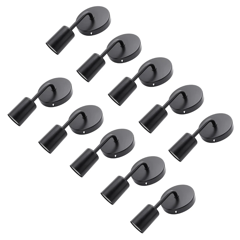 

10X черный старинный Железный простой настенный светильник в стиле лофт, американский кантри, Ресторан, Бар, коридор, проход, настенная лампа на присосках