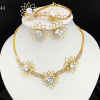 african dubai necklace and earings for women high quality wedding party jewelry set free shipping