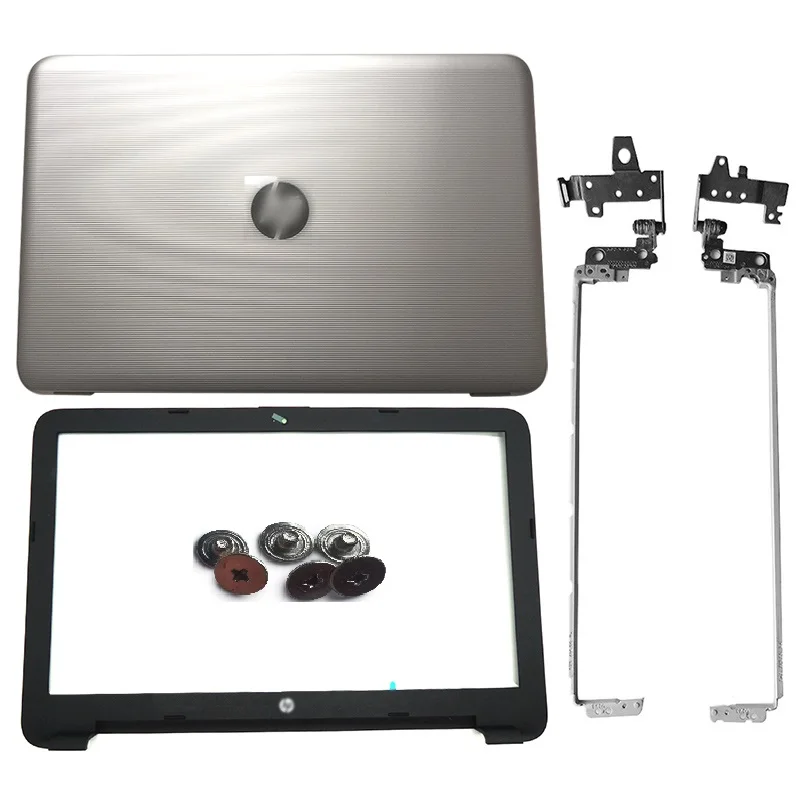 

Original Laptop LCD Back Cover/Front Bezel/Hinges For HP Pavilion 15-AY 15-BA 15-BD 250 G4 859511-001 855027-001 Silver Black