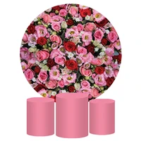 matisin birthday party decoration cover tablecloth set polyester fabric printing round background wedding photography backdrop