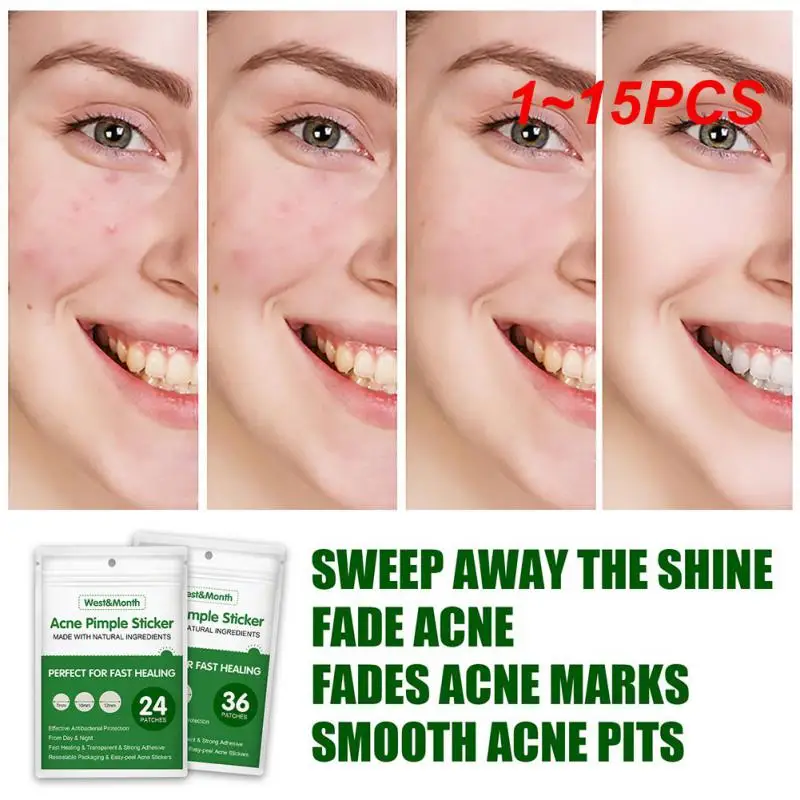1~15PCS Acne Pimple Patch Invisible Waterproof Absorb Pus Acne Pimple Remover Tool Acne Cleaner Korean Skin Care
