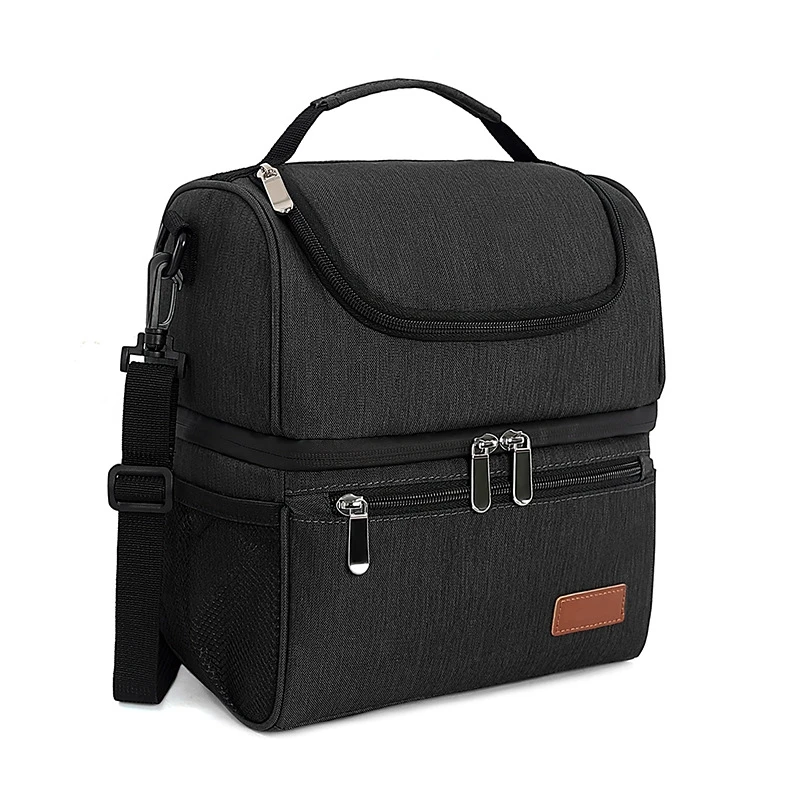 Bag With Shoulder Strap Reusable Lunch Box For Women Men Office School Picnic