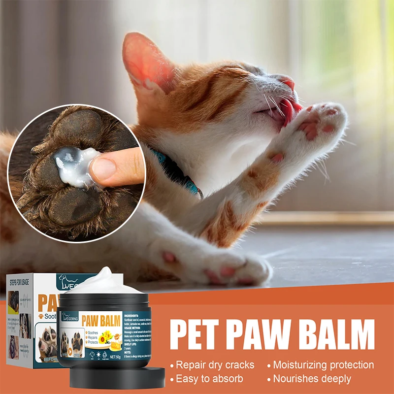 

Увлажняющий крем для ног, крем для защиты когтей домашних животных, крем для мяса для ног домашних животных, антирастрескивающий крем, товар...