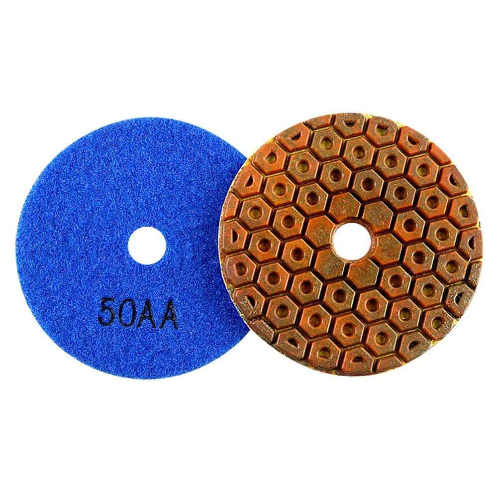 

4 Inch Super Diamond Polishing Pads Copper Metal Bond Wet Polishing Pad For Concrete Granite Marble Stone Grinding Disc