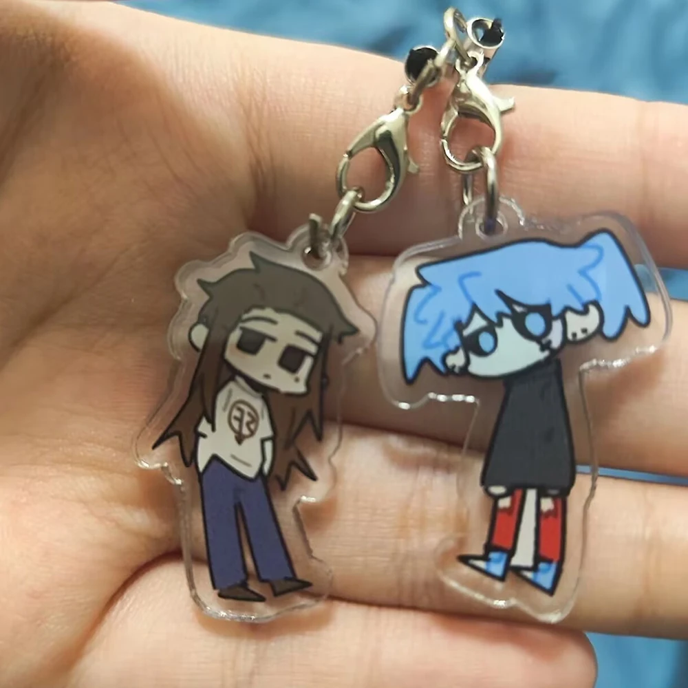 Брелок для косплея Sally Face Sal Larry акриловый брелок из веревки двусторонний ключей