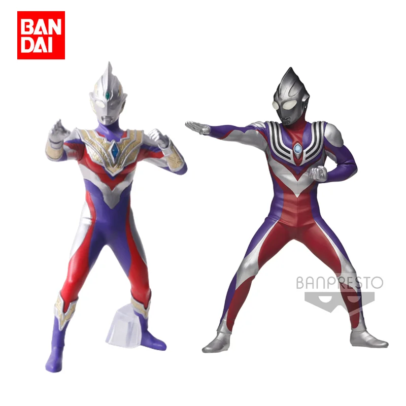 

Bandai Genuine Ultraman Tiga Trigger Gaia Action Figure Anime Model Collection Toys Children's Toys