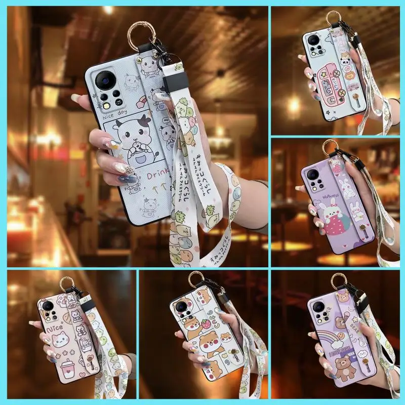 for man shockproof phone case for infinix hot 11s nfcx6812b original cover cartoon back cover free global shipping