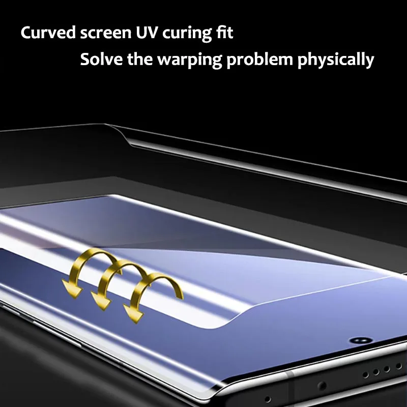 Vormir 50pcs NANO Glass UV Film for Hydrogel Movies Cutting Machine Mobile Phone Curved Screen Protectors for S23 ultra