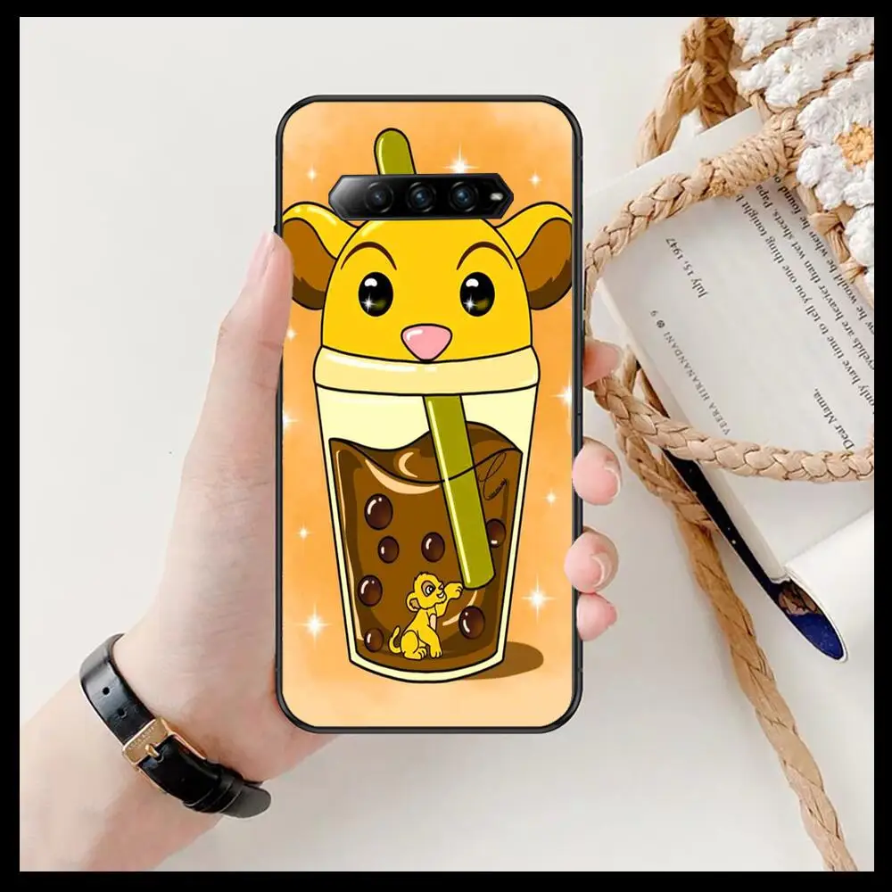 hot kawaii cup phone case for xiaomi redmi black shark 4 pro 2 3 3s cases helo black cover silicone back prett mini cover funda free global shipping