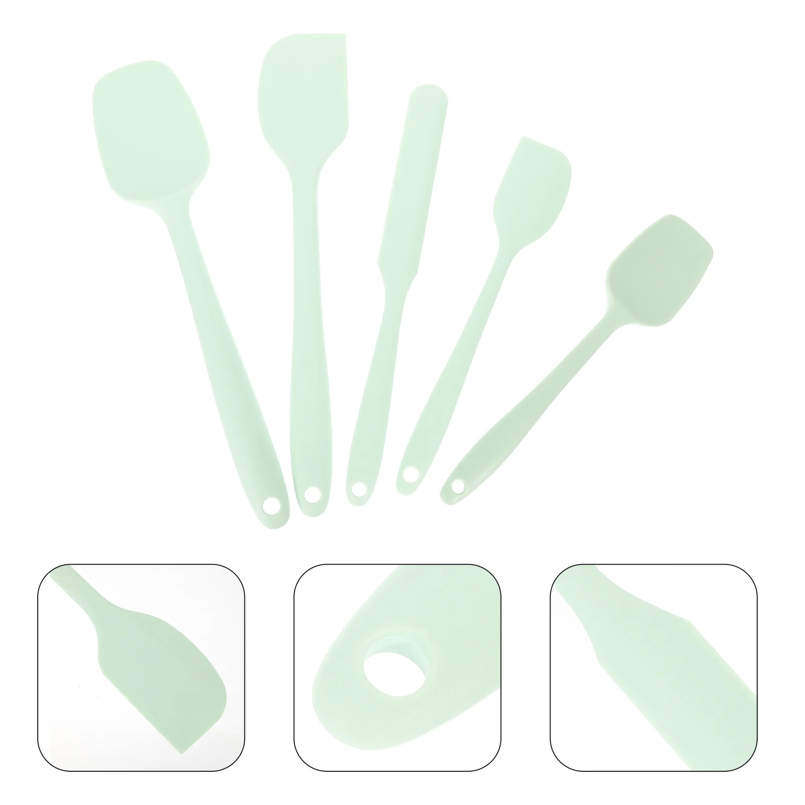 

Spatula Silicone Scraper Spatulas Kitchen Set Baking Butter Cooking Rubber Cake Cream Spreader Heat Toolutensils Mixing Peanut