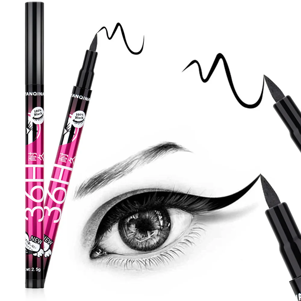 

Black Liquid Eyeliner Makeup Waterproof Long-lasting Smooth Eyeliner Quick-dry Not Easy To Smudge Eye Liner Pen Beauty Comestics