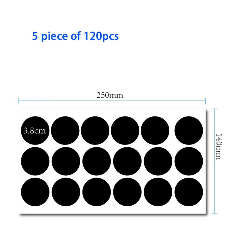 

Водонепроницаемые наклейки для этикеток черного цвета