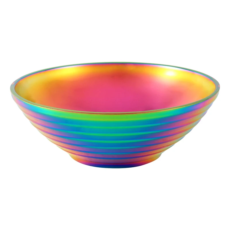 

Round Noodle Food Bowl Double Layer Anti-Scalding Tableware For Hot Pot Sauce Soup Rice Big Ramen Bowl Stainless Steel Bowl