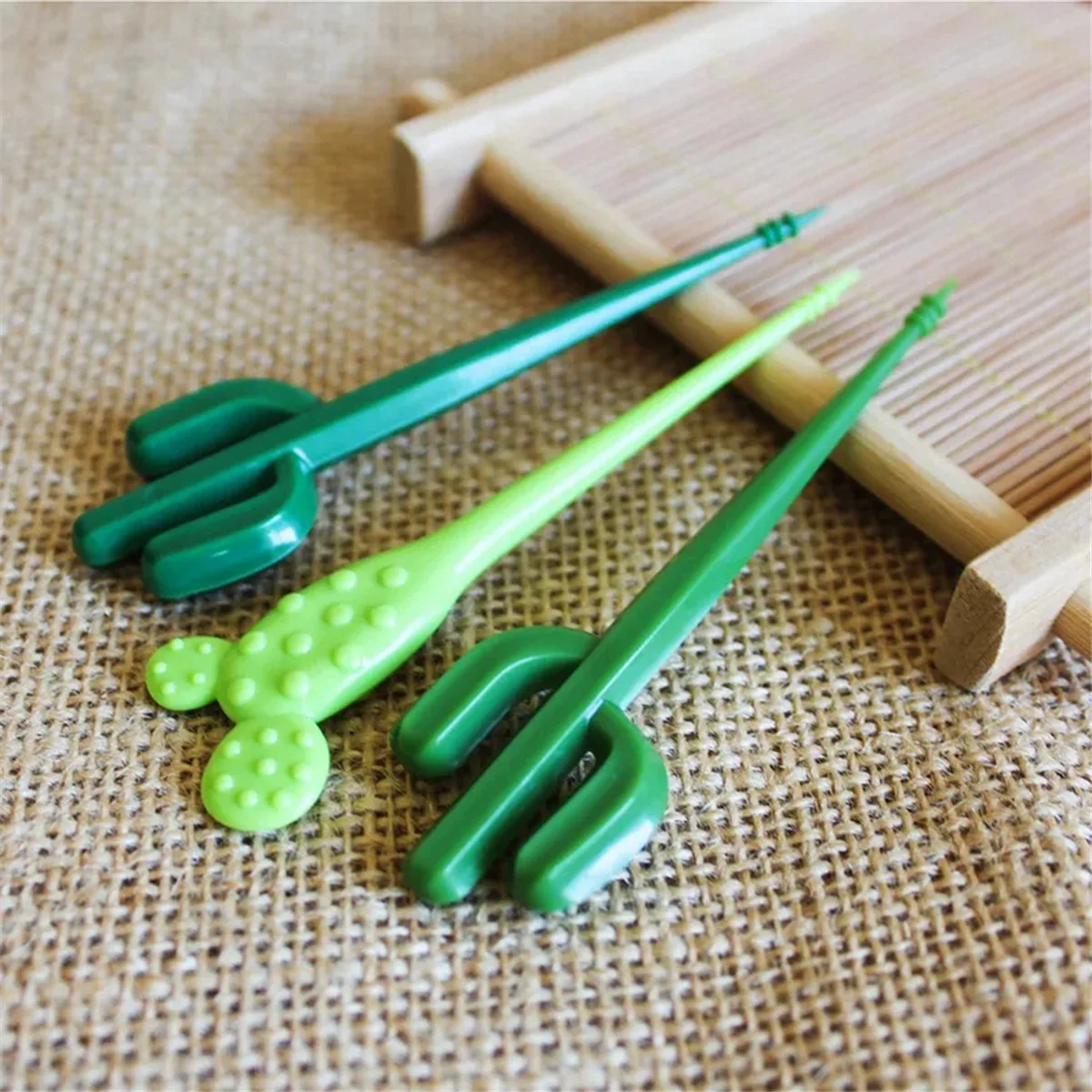 Вилки для фруктов вечерние десерты кактусы закуски портативные палочки еды