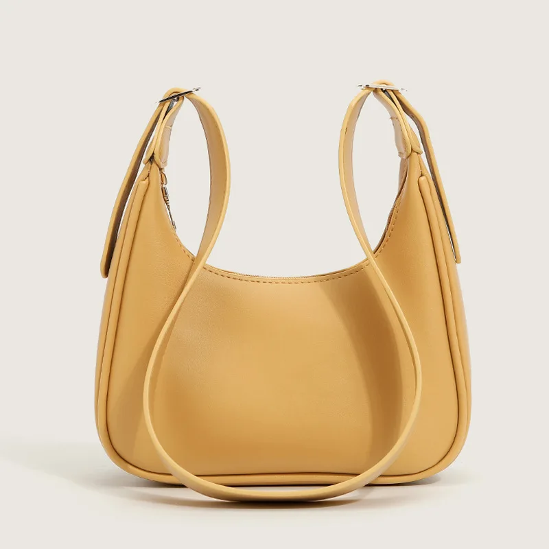 

2022 New Trend Women's Versatile Solid Color Large Capacity Dumpling Bag Crescent Armpit Single Shoulder Messenger Bags Handbag