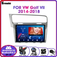 android10 2din video rds dsp car radio for vw volkswagen golf 7 vii 2014 2018 gps navigation split screen 4g wifi multimedia dvd