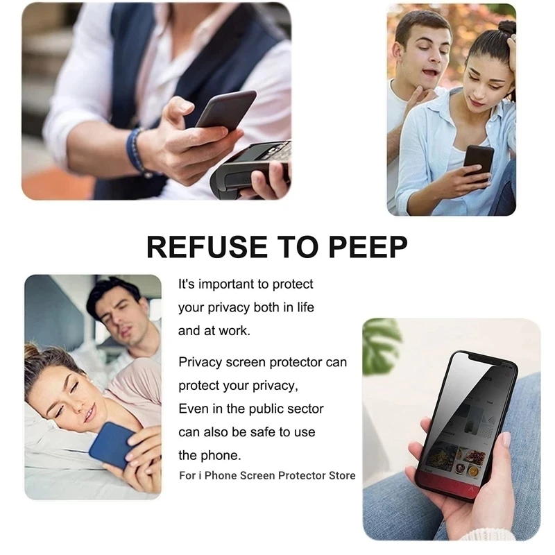 1-5Pcs Privacy Screen Protector for IPhone 11 14 Pro Max 7 8 Plus Anti-spy Tempered Glass for IPhone 12 13 Pro MAX Mini X XR XS