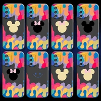 bandai mickey and minnie mouse for xiaomi redmi 10 note 9 10 pro 5g 9t 10s phone case carcasa soft silicone cover coque back