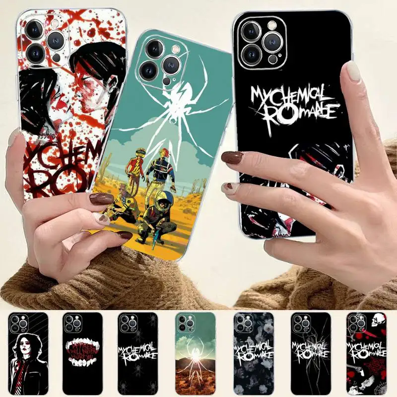 

My Chemical Romance Phone Case For iPhone 8 7 6 6S Plus X SE 2020 XR XS 14 11 12 13 Mini Pro Max Mobile Case