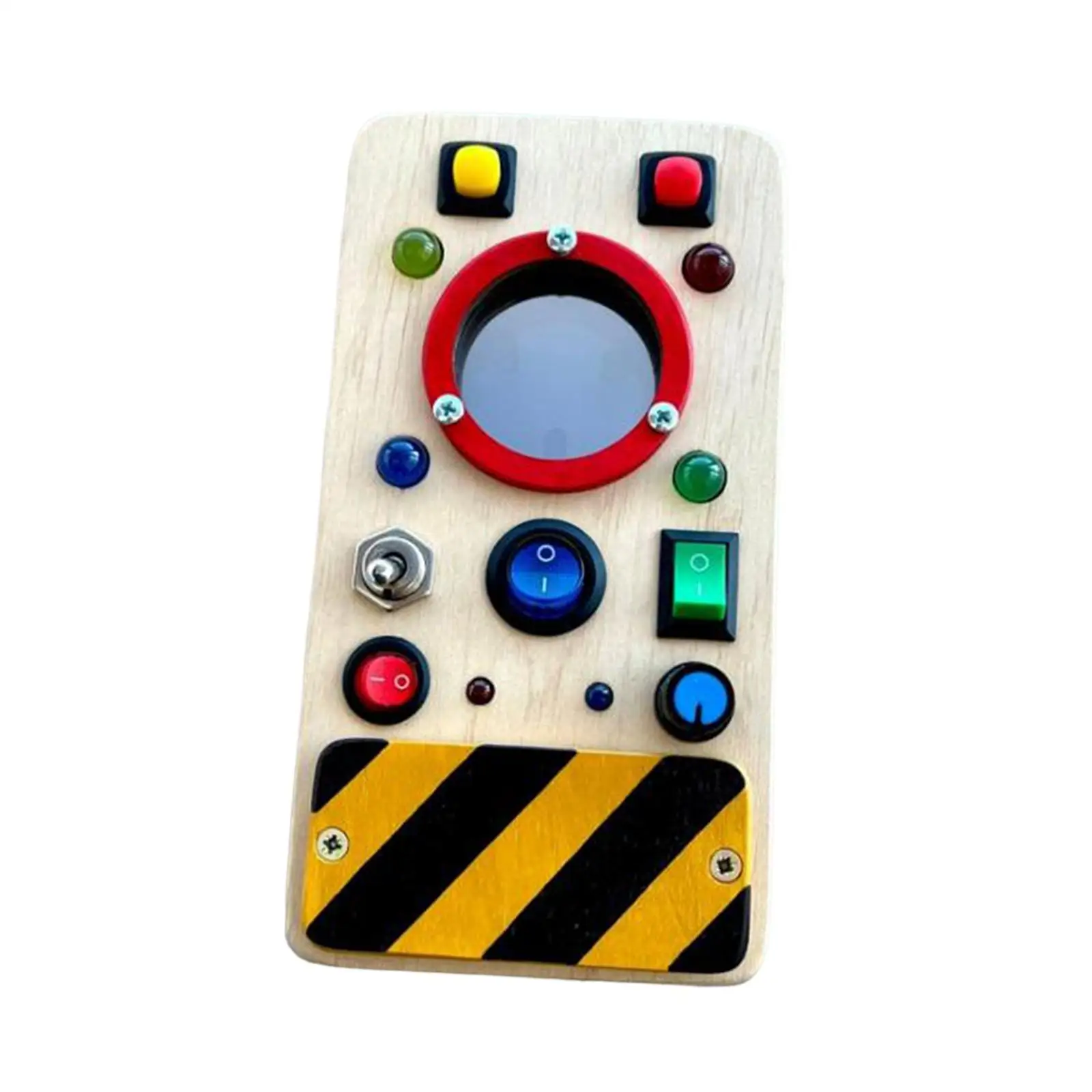 

Toddlers Busy Board Early Development Travel Toy with LED Switch for Kindergarten Activities Centers Preschool Children