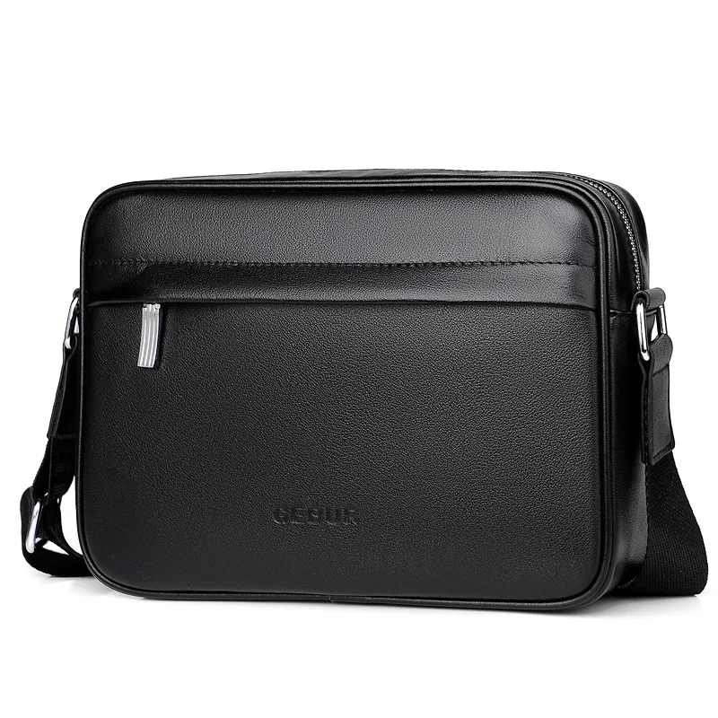 Men Genuine Leather Shoulder Bags Fashion Business Crossbody Bags Handbags Black Bag Man Briefcases Bag Messenger Bag Office