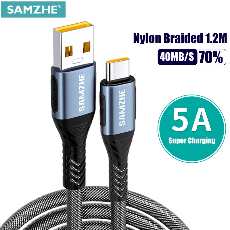 

SAMZHE USB2.0 USB Type C Cable Cellphone 5V 2A USB C Charging Cable for Xiaomi Samsung Huawei 0.25m/0.5m/1m/1.5m/2m