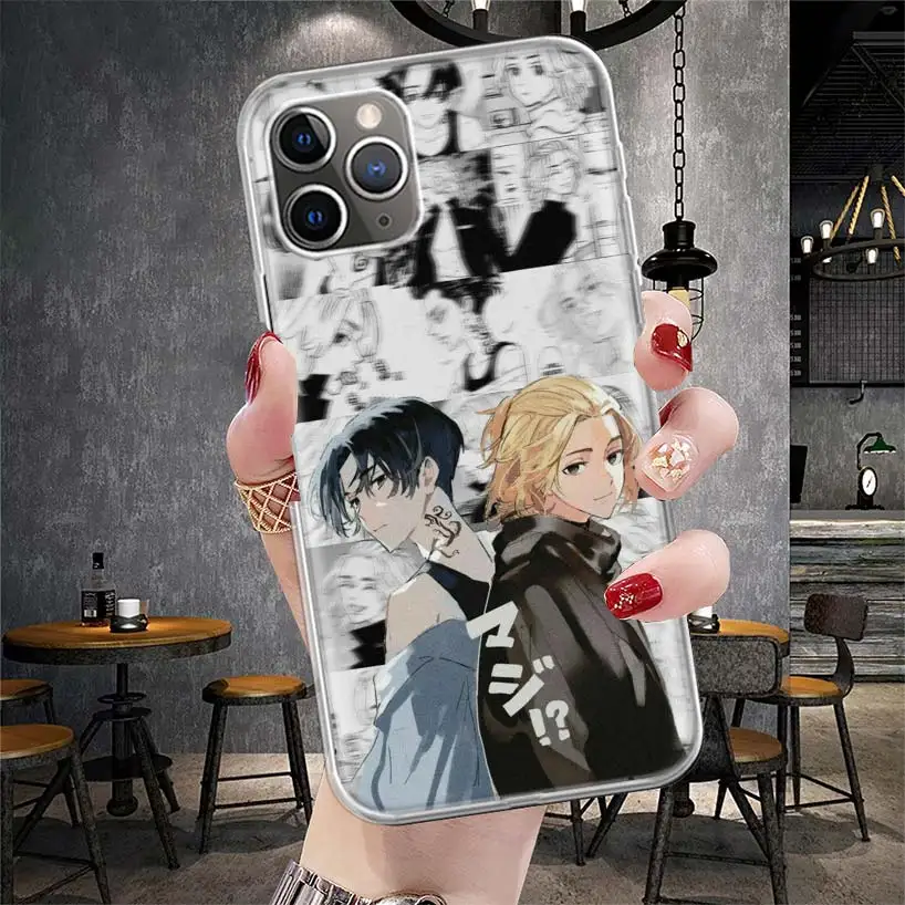 Мягкий чехол для телефона с аниме Токио Aevengers IPhone 11 13 16 Pro MAX 15 + 14 Plus 12 Mini X XS Apple 8 7 SE