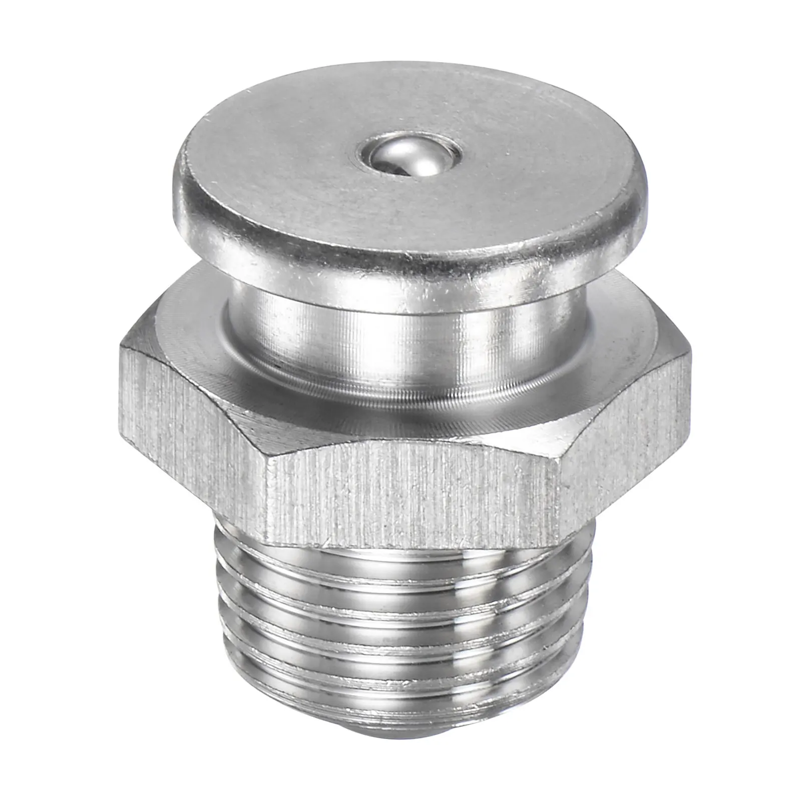 

Uxcell Push Button Grease Oil Cup 1/4-19G Male Thread 304 Stainless Steel Ball Oiler for Lubrication System