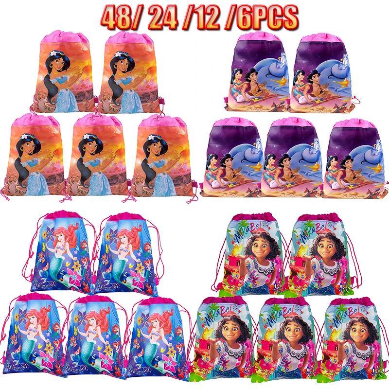 

Drawstring Backpack Fashion Encanto School Drawstring Bag Casual String Knapsack Back Pack For Girl's Birthday Party Decoration