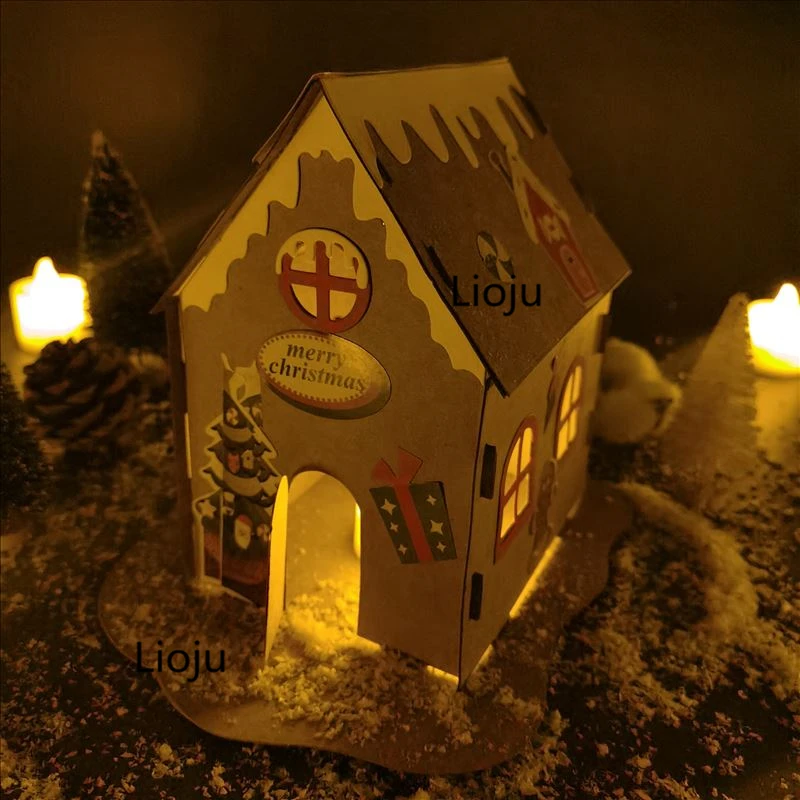 

Large Size 3D House Metal Cutting Dies Christmas Mold New 2020 Scrapbook Paper Craft Knife Mould Blade Punch Stencils Dies