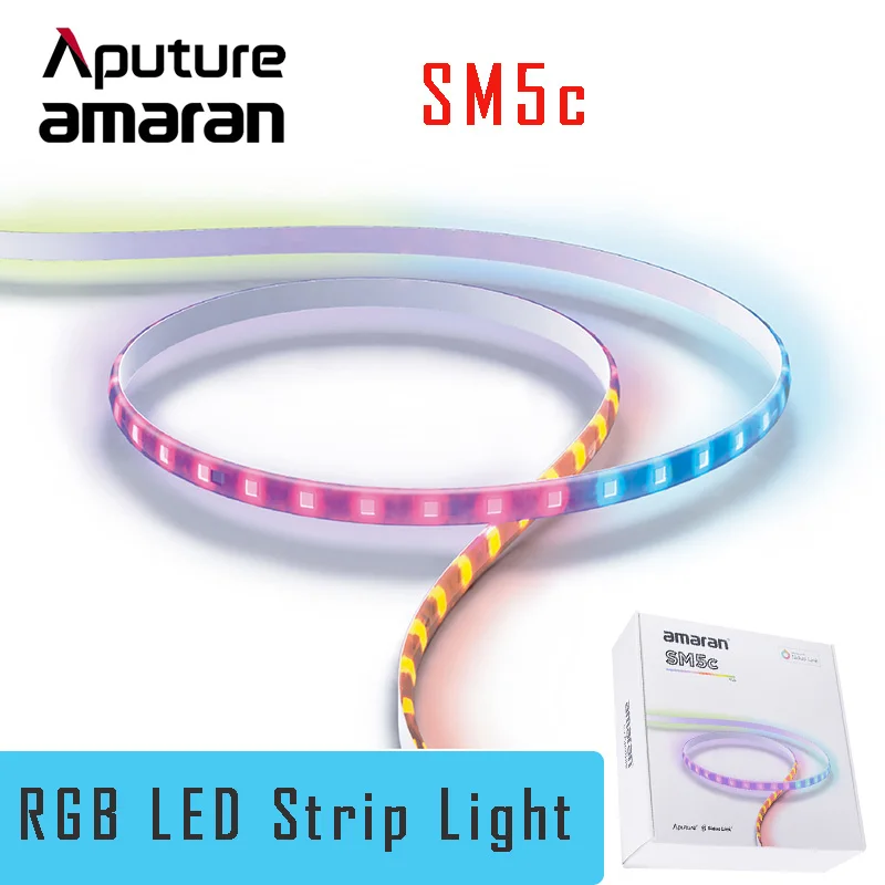 

Светодиодная лента Aputure Amaran SM5c RGB Smart Pixel, умное управление, 5 метров