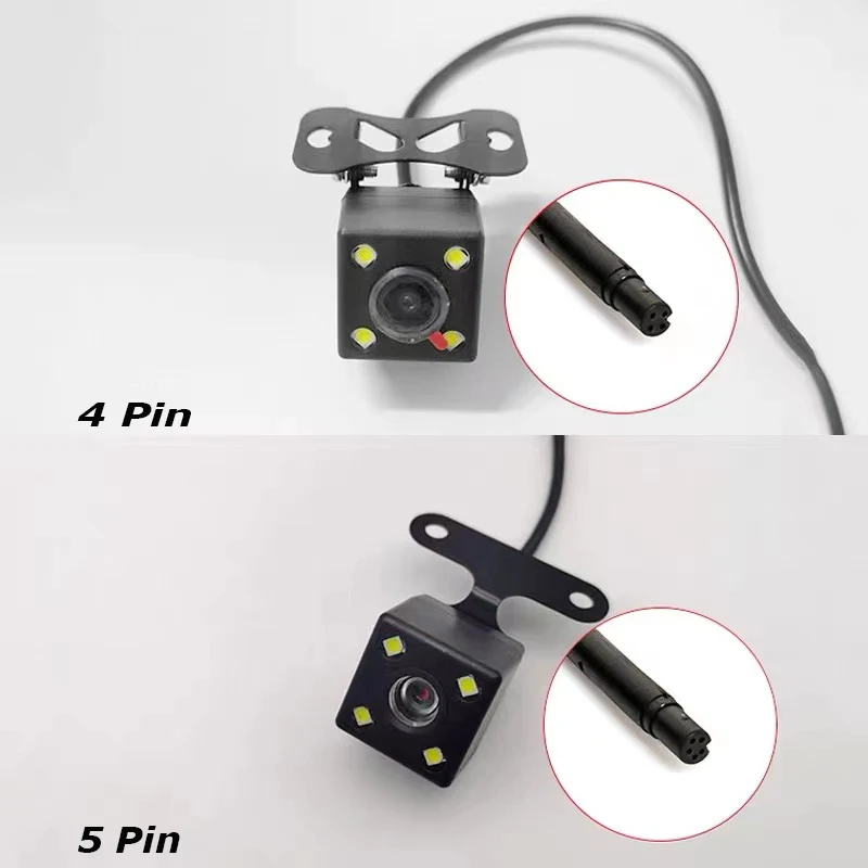 

4 Pin HD Car Rear View Camera Wide Angle 170 Degree Parking Camera Reverse 4LED Night Vision Video Camera For Car Accessories