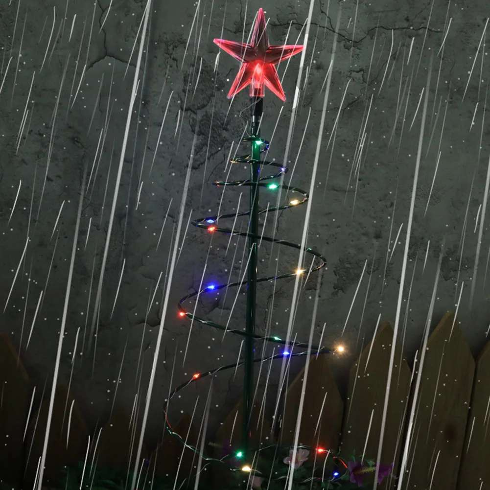 

Мигающее дерево s солнесветильник водонепроницаемый железный искусство звезда Топпер Рождественская елка многоразовый складной свет укра...