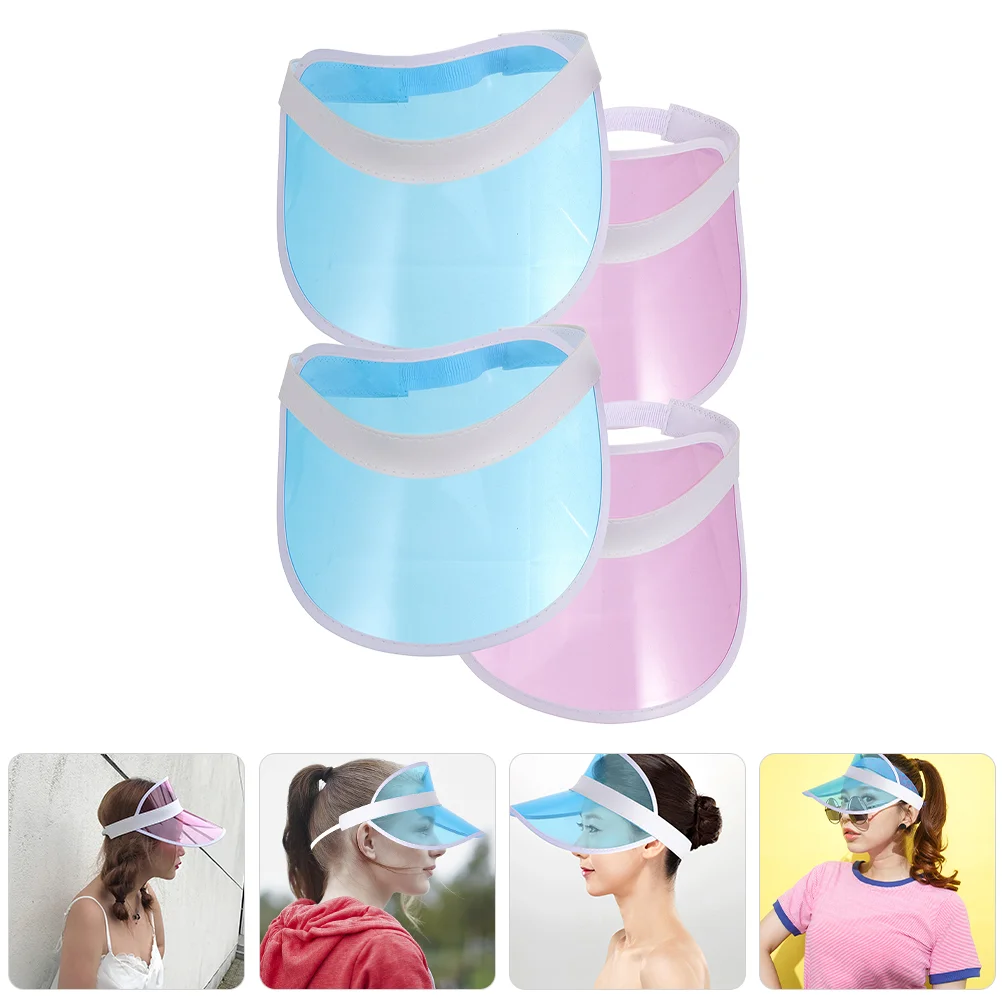 

Decorate Decorative Plastic Hat Visor Men Women Beach Sun Proof Headband Visors