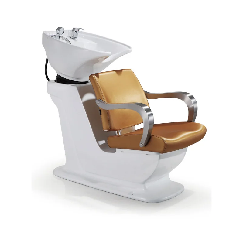 Массажная косметическая кровать для парикмахерской полуотводящая шампуня с