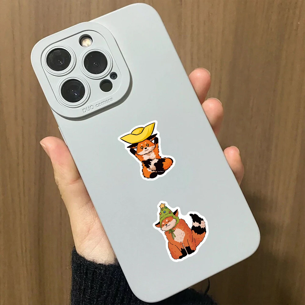 10/30/60 шт. Кавайные наклейки с животными в виде лисенка милые мультяшные