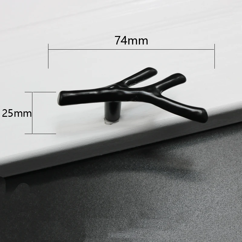 

Ручка для мебели DXS в виде ветки дерева, 96 мм, 128 мм, черные, серебристые, бронзовые ручки для кухонного шкафа, ручки для ящиков, дверные ручки, фурнитура