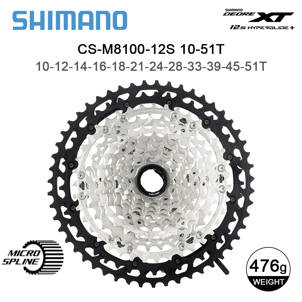 Shimano Deore XT M8100 12S Групповой набор Задний переключатель MTB 12-скоростной для горного