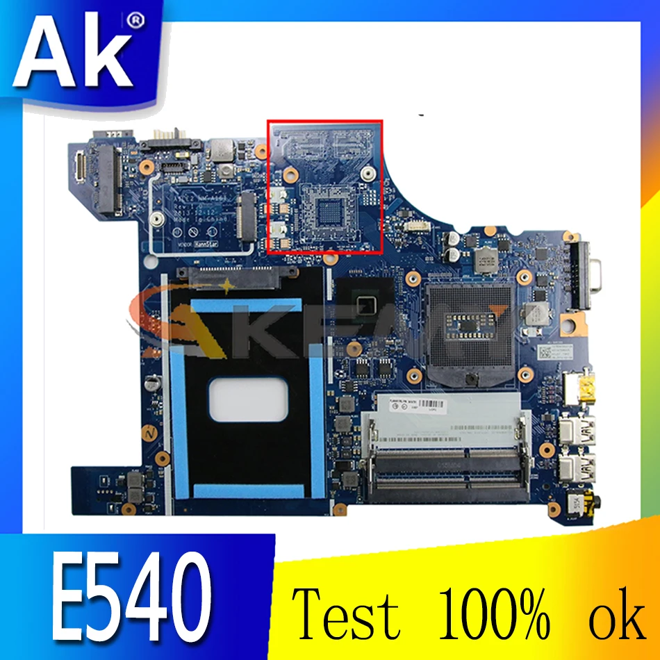 

Akemy For Lenovo E540 Laptop Motherboard For thinkpad-Edge 04X4781 AILE2 NM-A161 Mainboard PGA947 Working Well Tested Working
