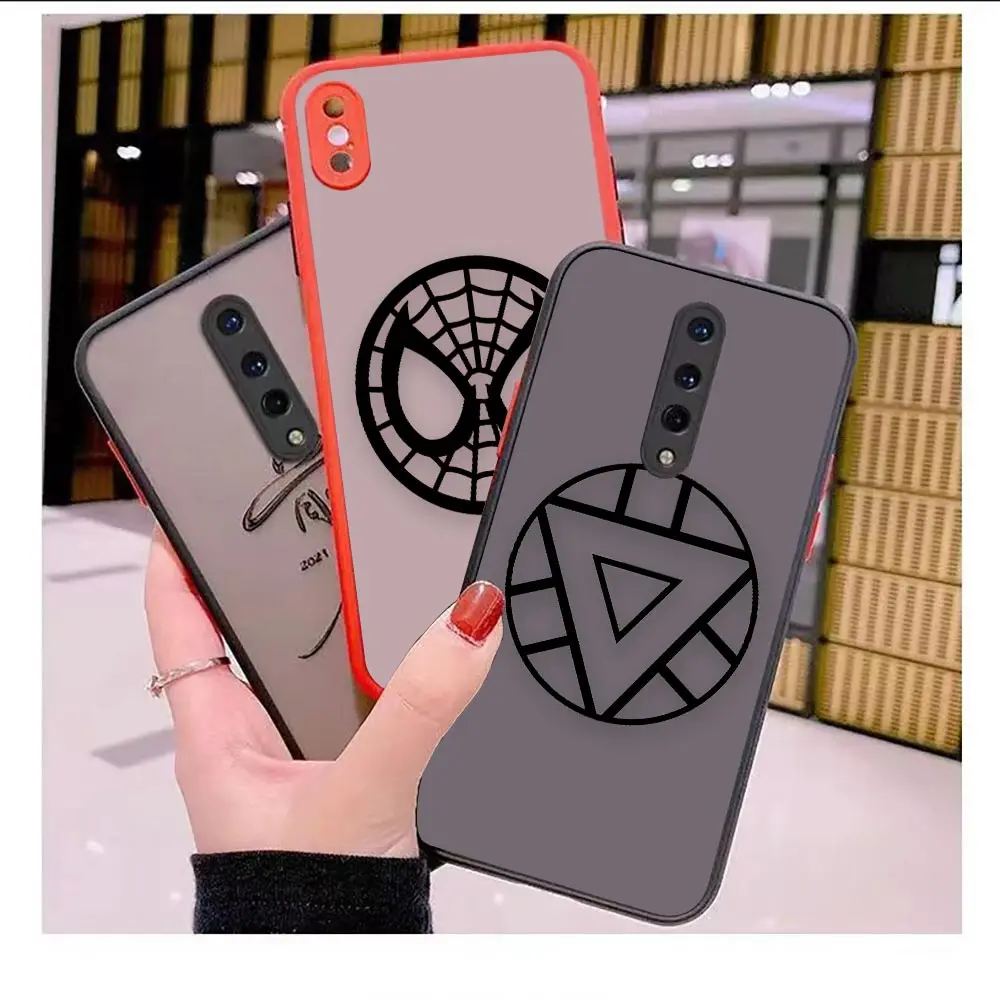 

Shockproof Case Funda For Oneplus 5 5T 6 6T 7 7T 8 8T 9 10 NORD 2 CE CE2 N10 N100 Clear Hard Case Marvel The Avengers hero logo