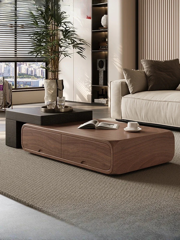 Ореховый зернистый комбинированный ТВ-шкаф для гостиной домашний бревен