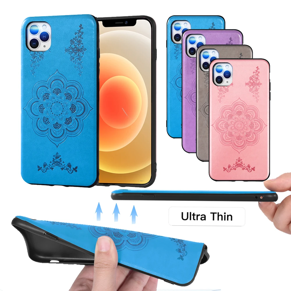 Ультратонкий кожаный мягкий чехол из ТПУ для iPhone 12 Pro Max, Роскошный чехол для телефона iPhone12promax 5G i 12s Plus iPhone12 Promax, чехлы